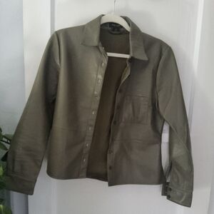 AS By DF Recyled Leather Utility Shacket